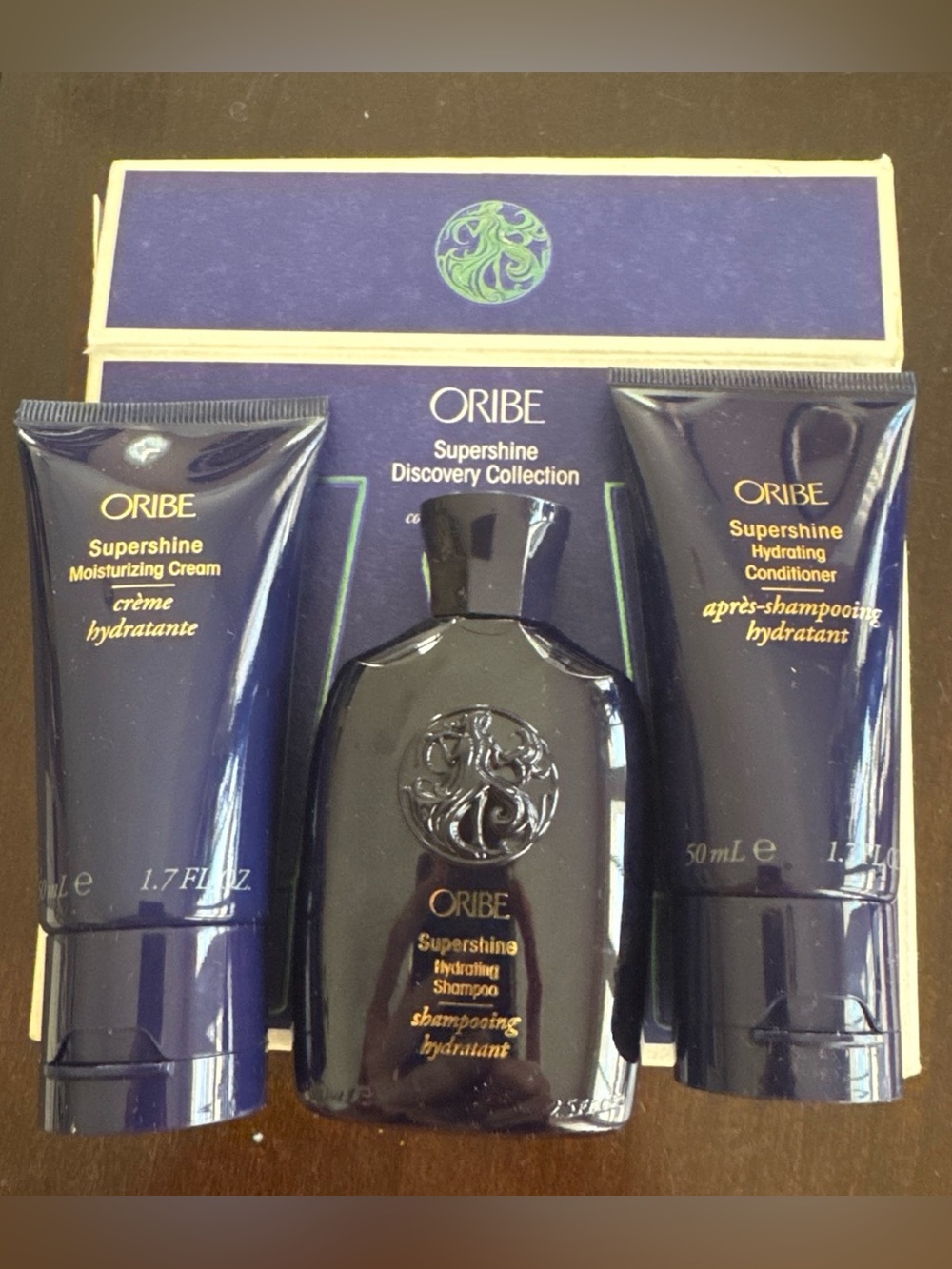 Oribe Supershine Hydrating Shampoo & Moisturizing Cream Trio - Deep Blue